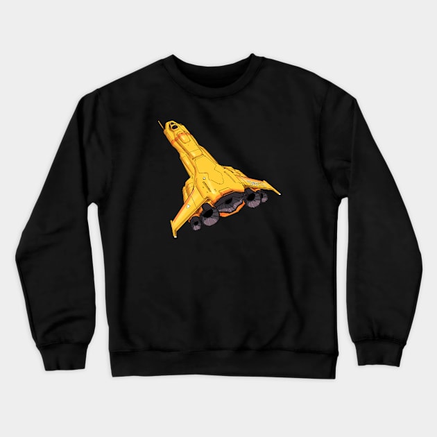 Spaceship Crewneck Sweatshirt by banditotees